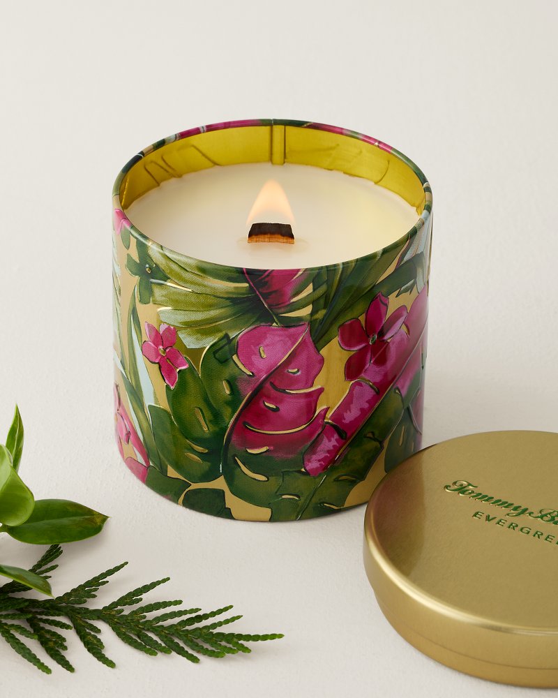 Evergreen Embossed 10.6-oz. Candle Tin