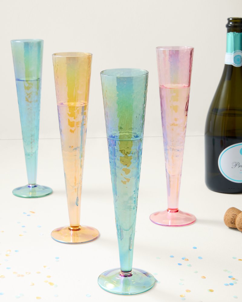 Luster Champagne Glasses - Set of 4