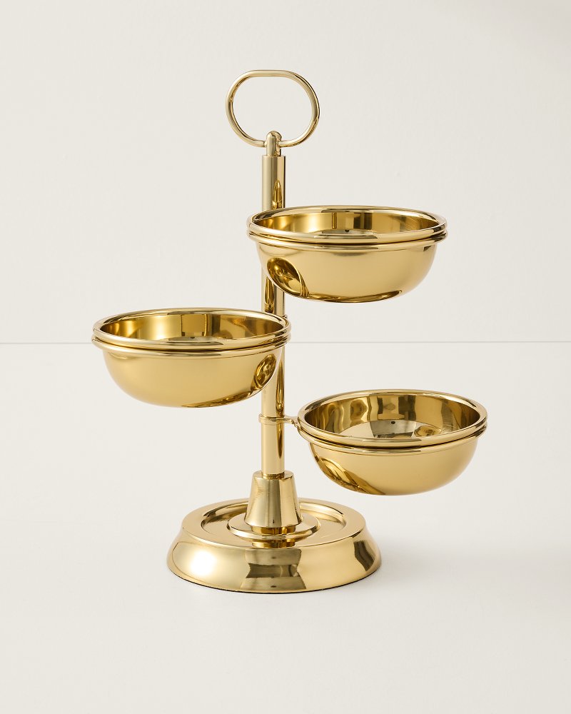 Tiered Gold Serving Bowls