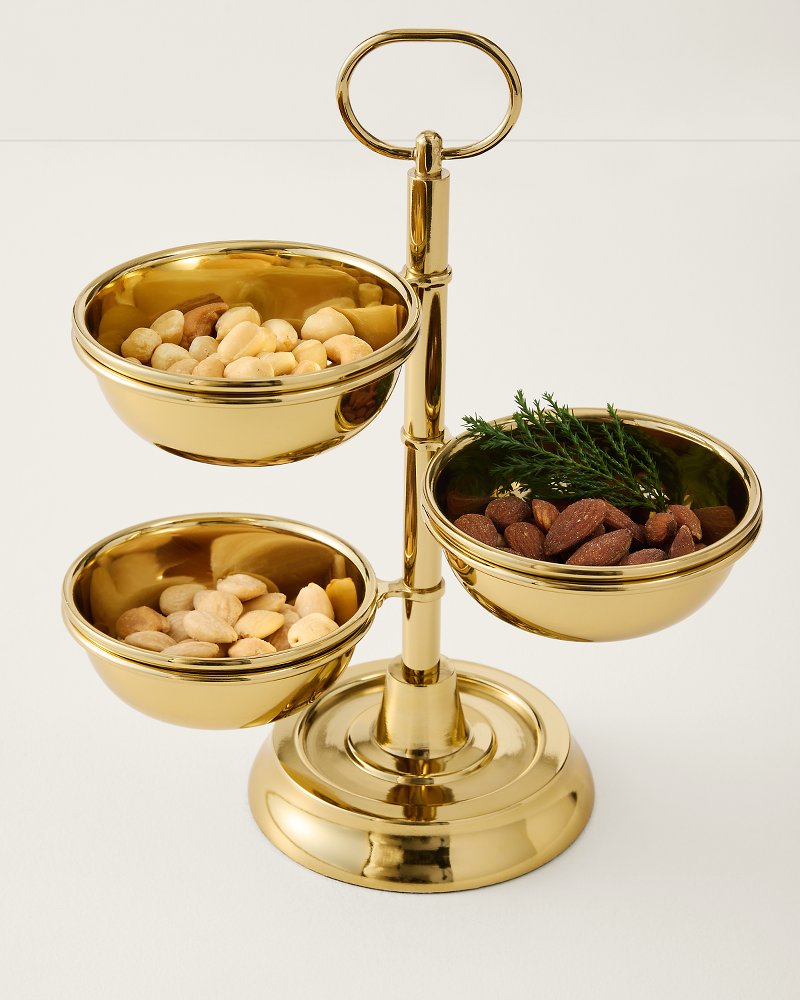 Tiered Gold Serving Bowls
