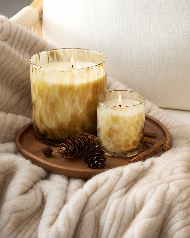 Spiced Vanilla Rum 11-oz. Glass Candle thumbnail 4
