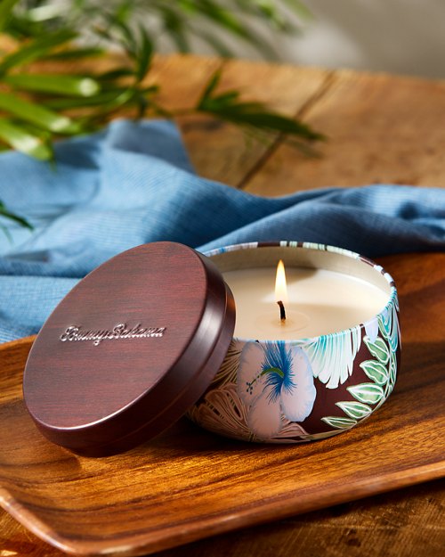 Coconut Oasis Printed Candle Tin
