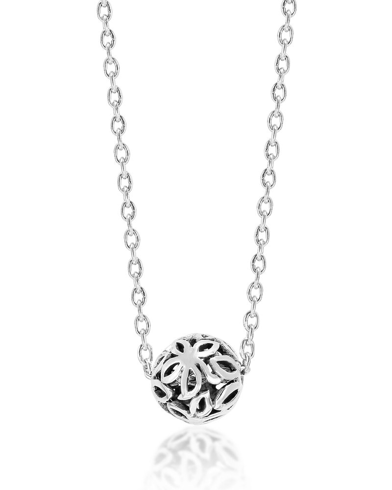 Flower Ball Necklace by Lois Hill