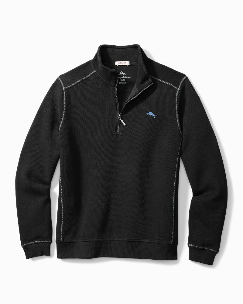 tommy bahama half zip sweatshirt