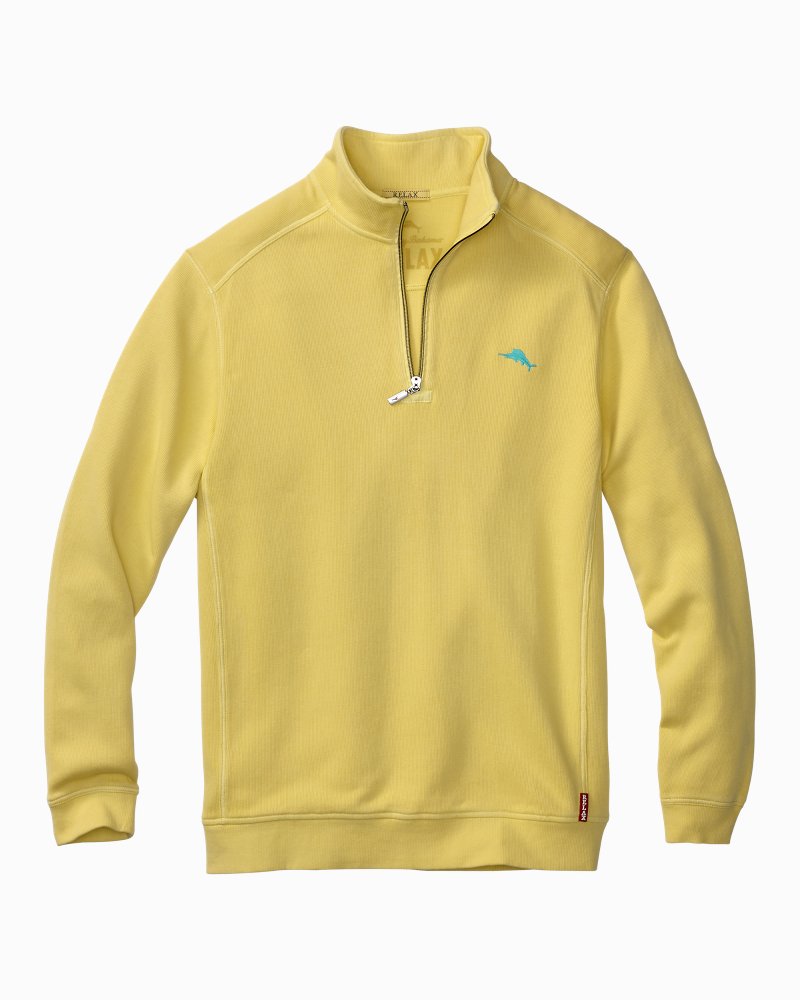 tommy bahama half zip sweatshirt