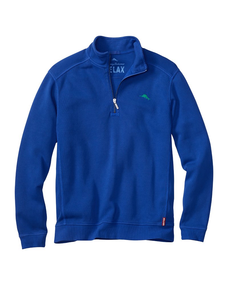 tommy bahama antigua half zip sweatshirt