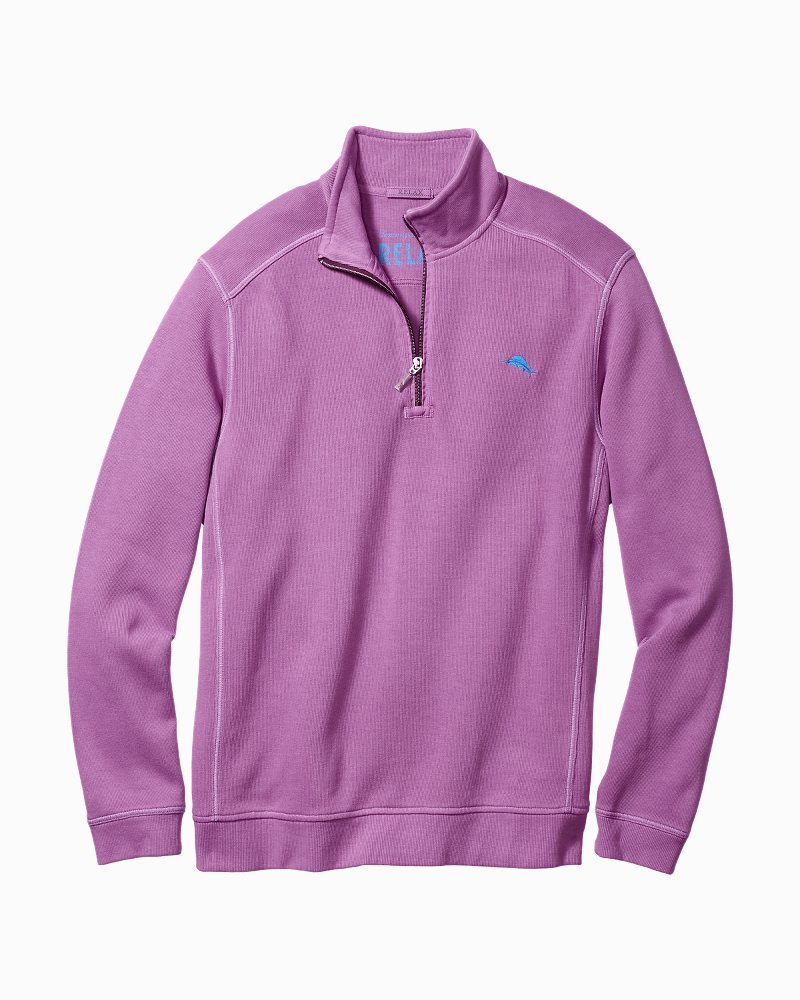 tommy bahama half zip sweatshirt