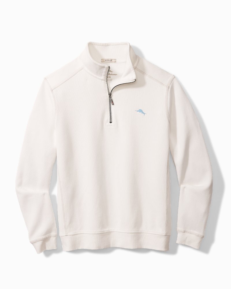 tommy bahama half zip sweatshirt