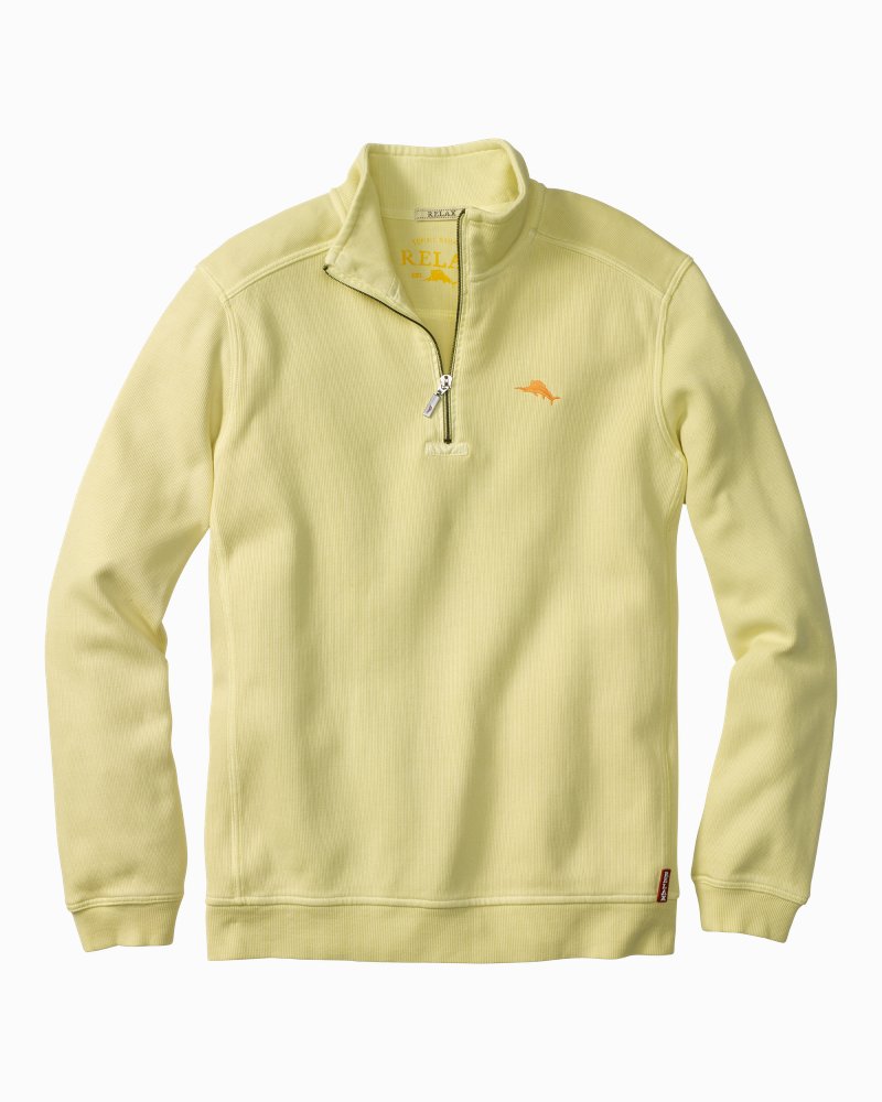 tommy bahama half zip sweatshirt