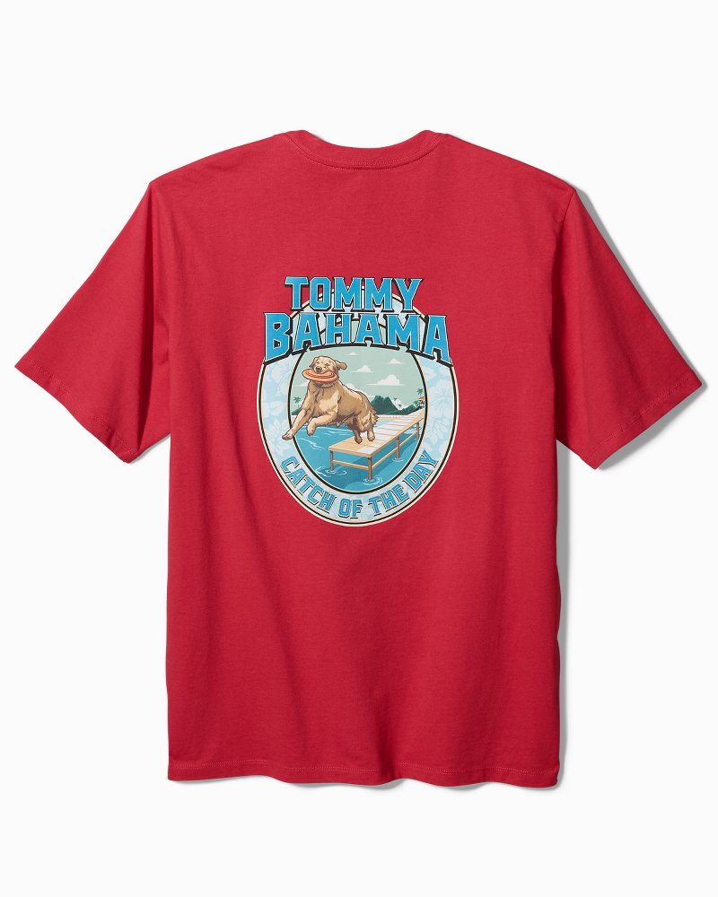 tommy bahama golden retriever t shirt