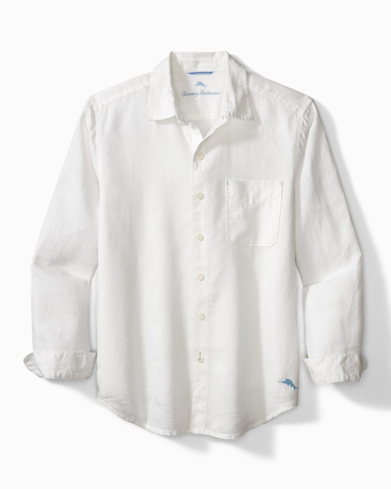 Summer Breeze: Men's Loose-fit Linen Shirt With Drawstring Sides