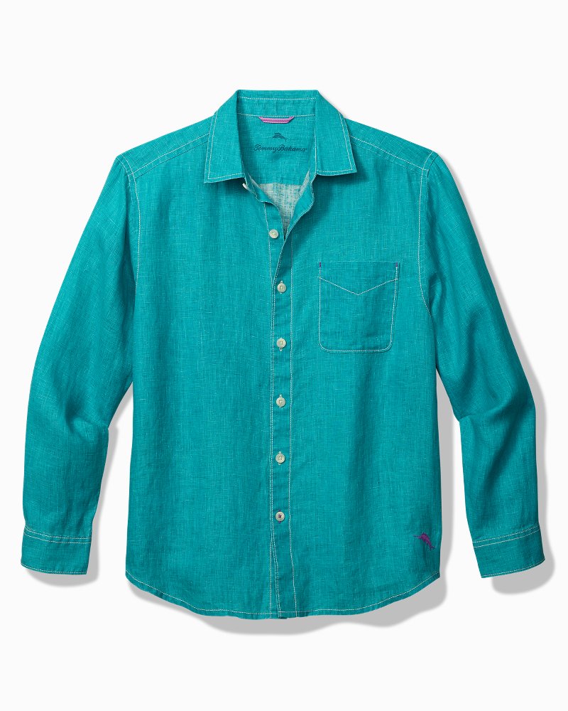 Tommy bahama sea clearance glass breezer linen shirt