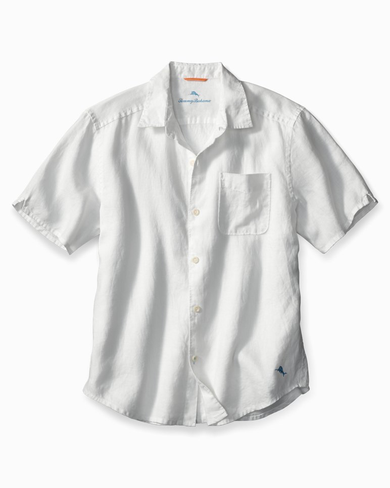 Sea Glass Breezer Linen Camp Shirt