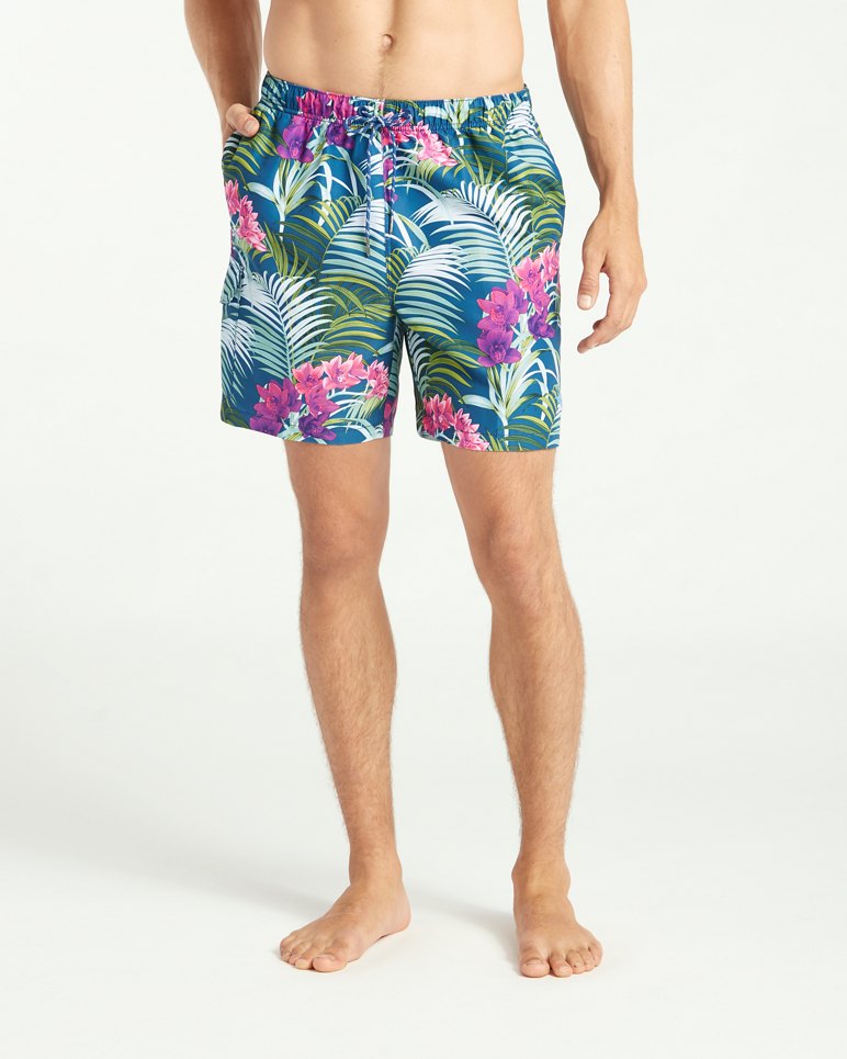 Naples Orchid Oasis 6-Inch Swim Trunks