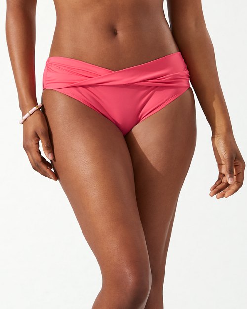 Tommy Bahama Womens Pearl Shirred Solid Swim Bottom Separates BHFO 2451 