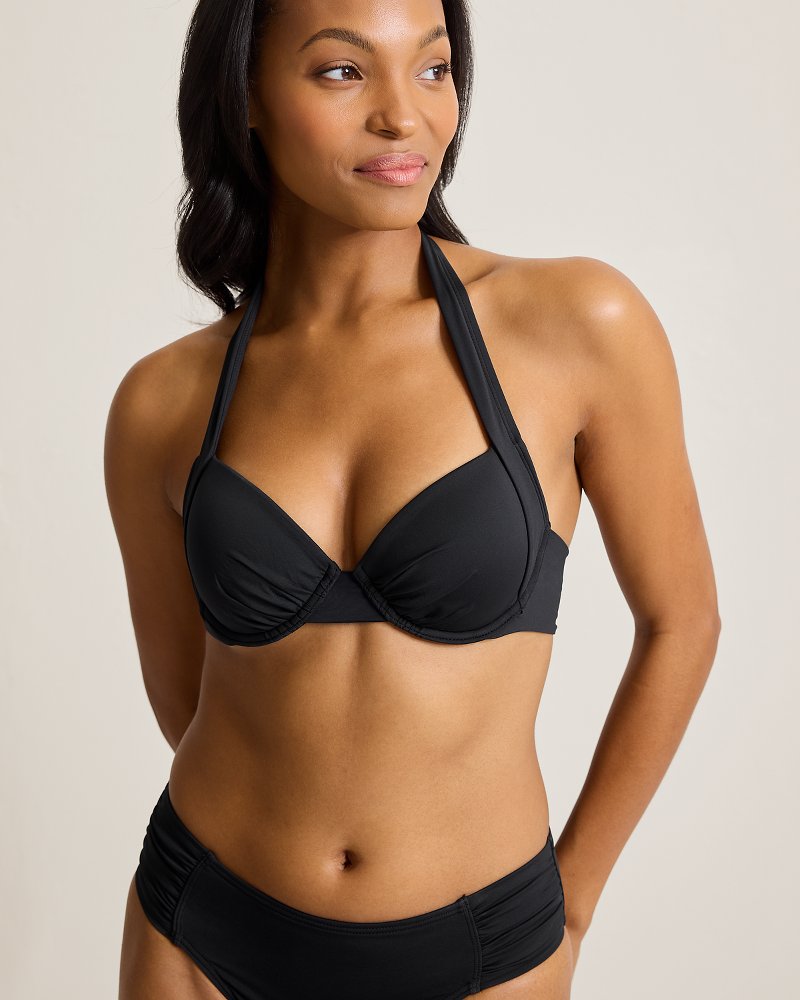 tommy bahama underwire halter bikini top