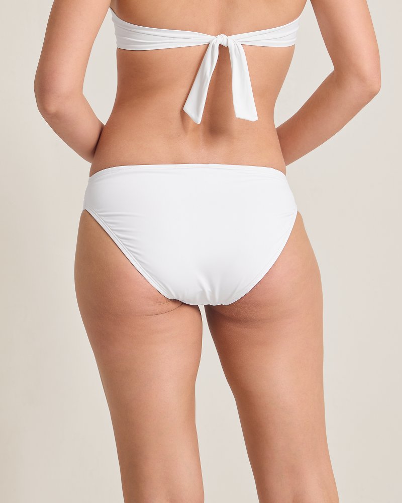 Pearl Shirred Hipster Bikini Bottoms