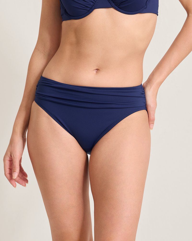 Pearl High-Waist Hipster Bikini Bottoms