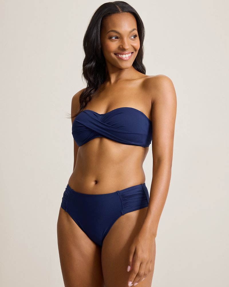 Thumbnail for Pearl High-Waist Side-Shirred Bikini Bottoms