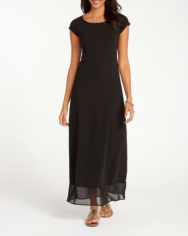 chiffon cap sleeves