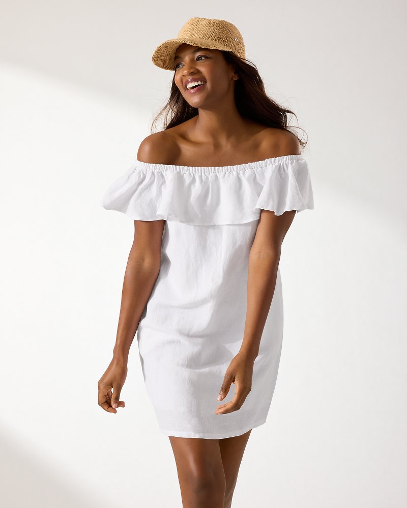 tommy bahama off shoulder dress