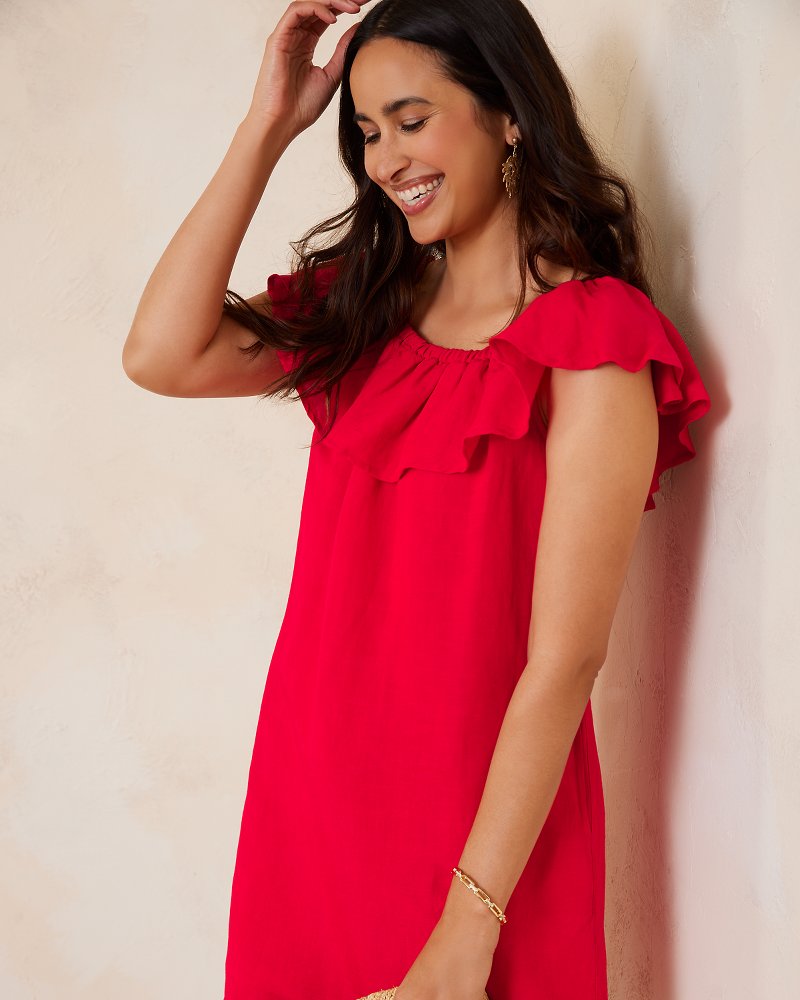 Cold shoulder outlet floaty dress