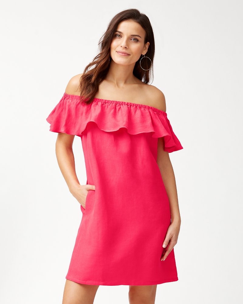 tommy bahama off the shoulder dress