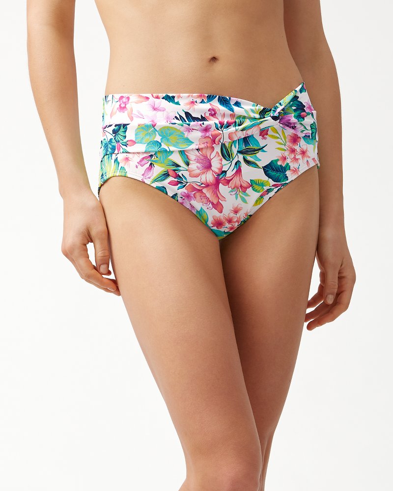 Fleur De Flora High-Waist Bikini Bottoms
