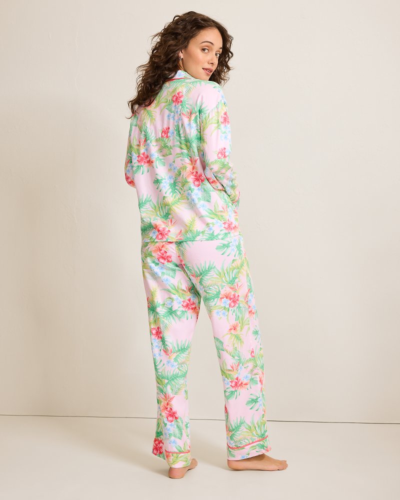 Thumbnail for Woven Sateen Long Sleeve & Pants Pajama Set