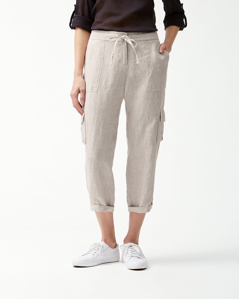 pants cargo linen bahama tommy cropped quickshop tommybahama