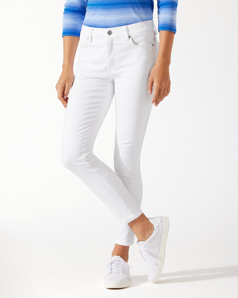 Ella Twill High-Rise Cropped Jeans