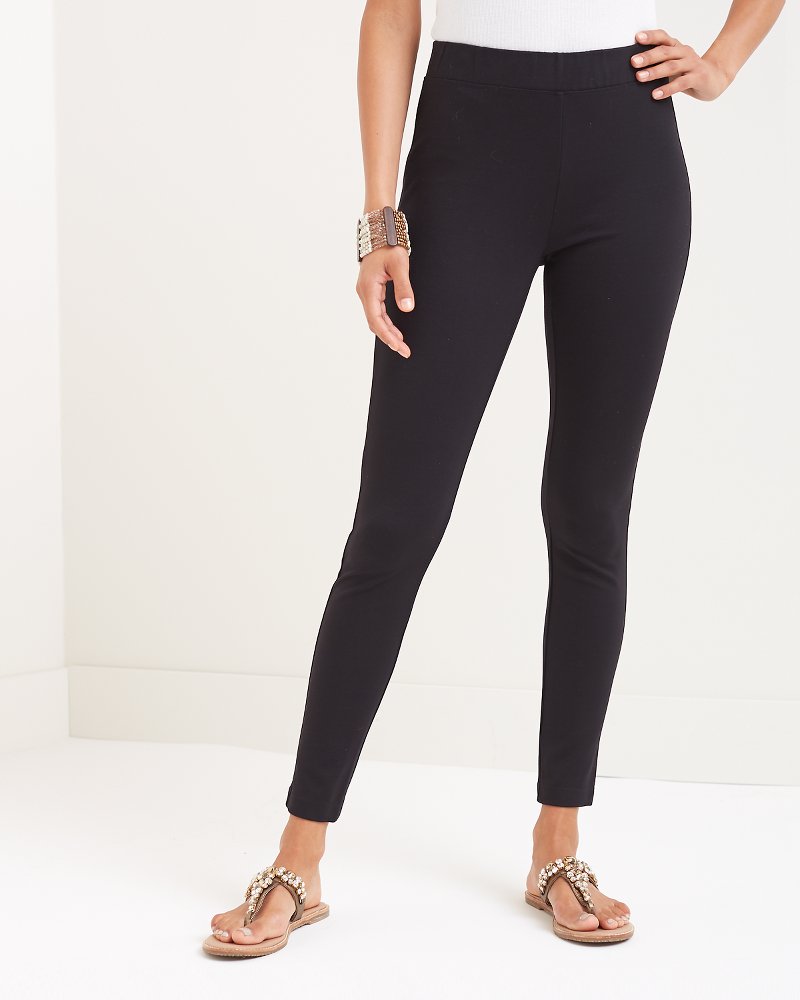 Zipped ankles ponte legging