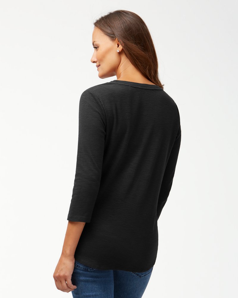 Collegiate Ashby Isles Rib 3/4-Sleeve T-Shirt thumbnail 2
