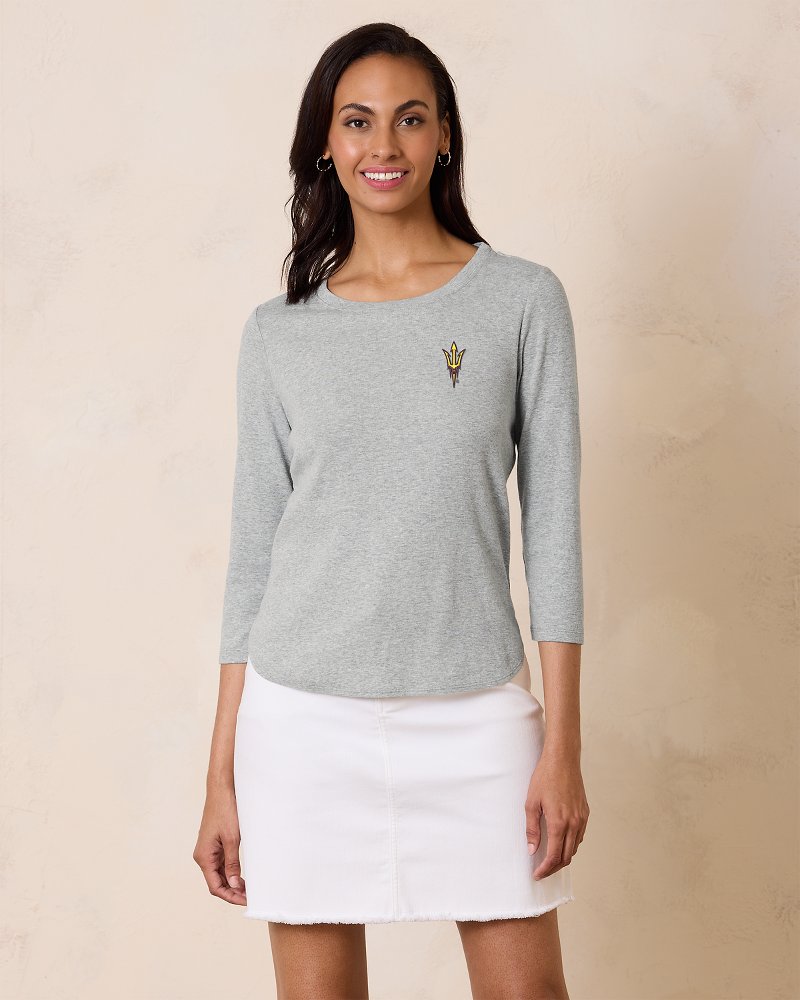 Collegiate Ashby Isles Rib 3/4-Sleeve T-Shirt