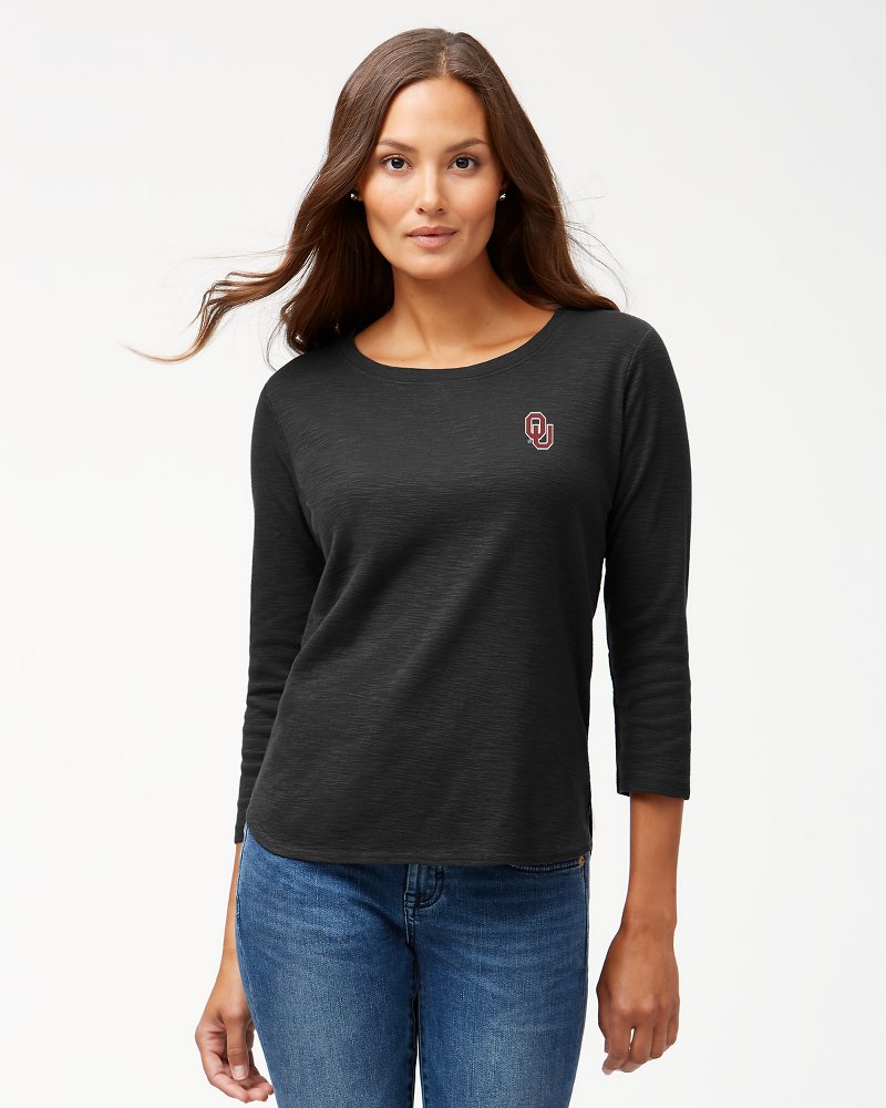 Thumbnail for Collegiate Ashby Isles Rib 3/4-Sleeve T-Shirt