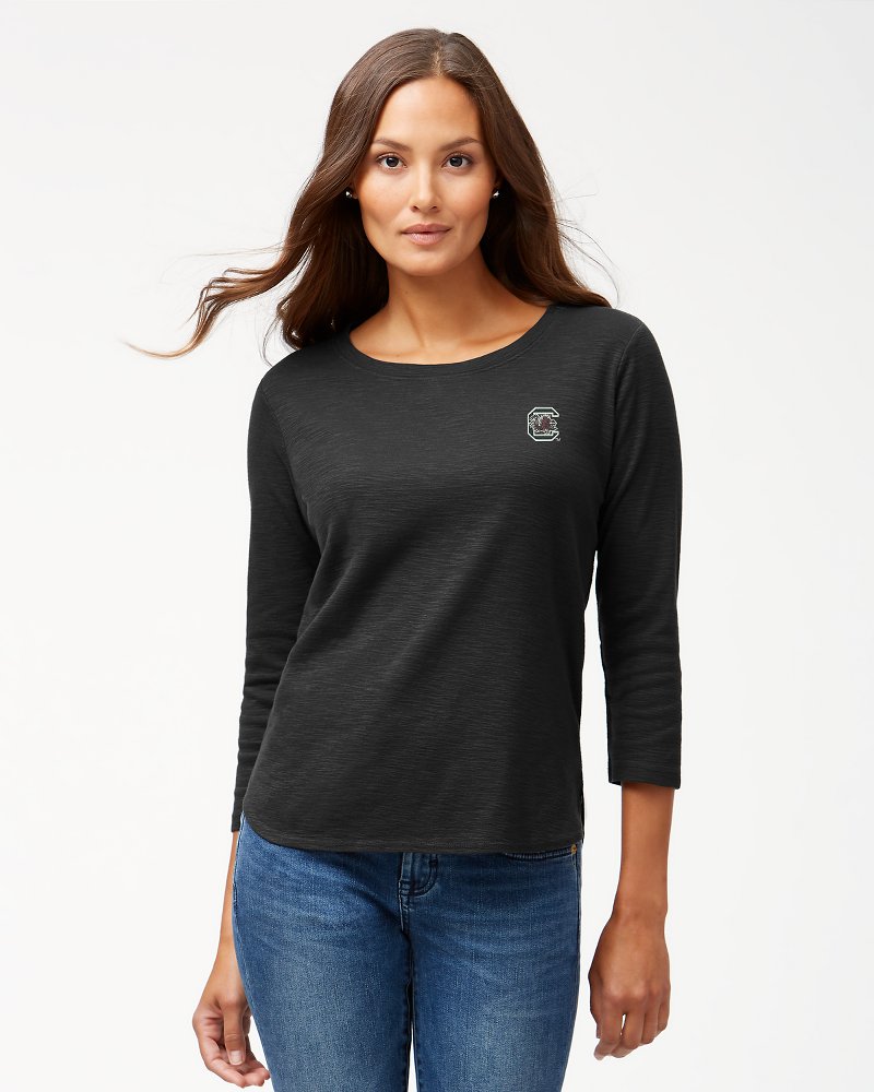 Thumbnail for Collegiate Ashby Isles Rib 3/4-Sleeve T-Shirt