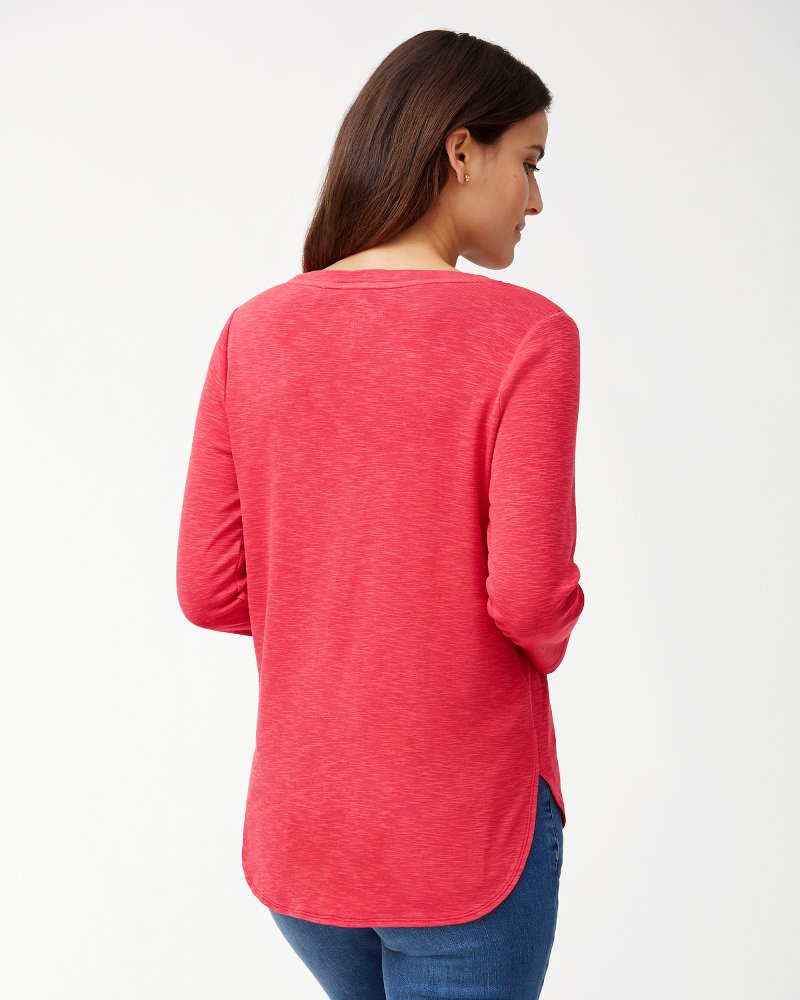 Collegiate Ashby Isles Rib 3/4-Sleeve T-Shirt thumbnail 2