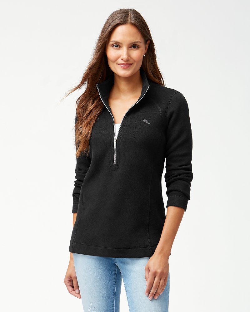 tommy bahama half zip sweatshirt