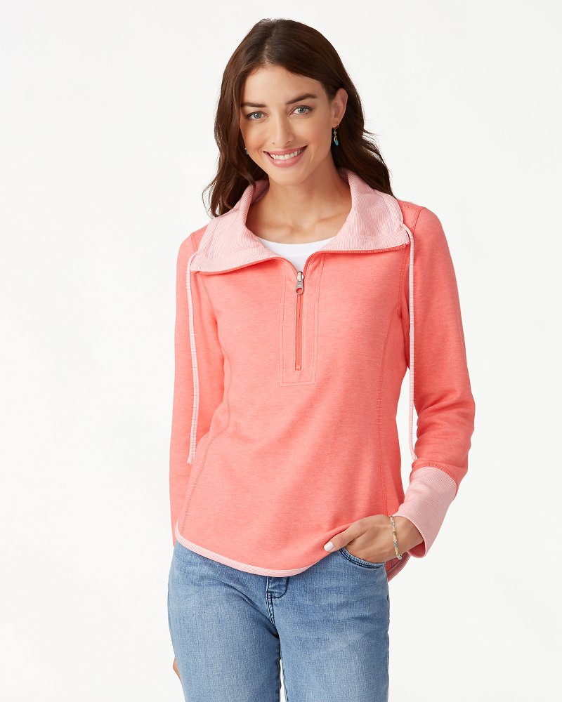 tommy bahama women's half zip pullover