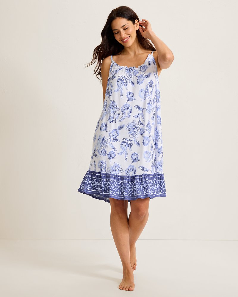 Jersey Sleeveless Short Sleep Dress