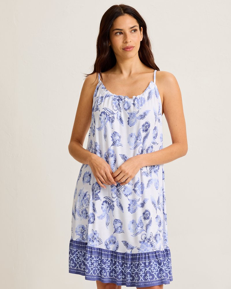 Jersey Sleeveless Short Sleep Dress