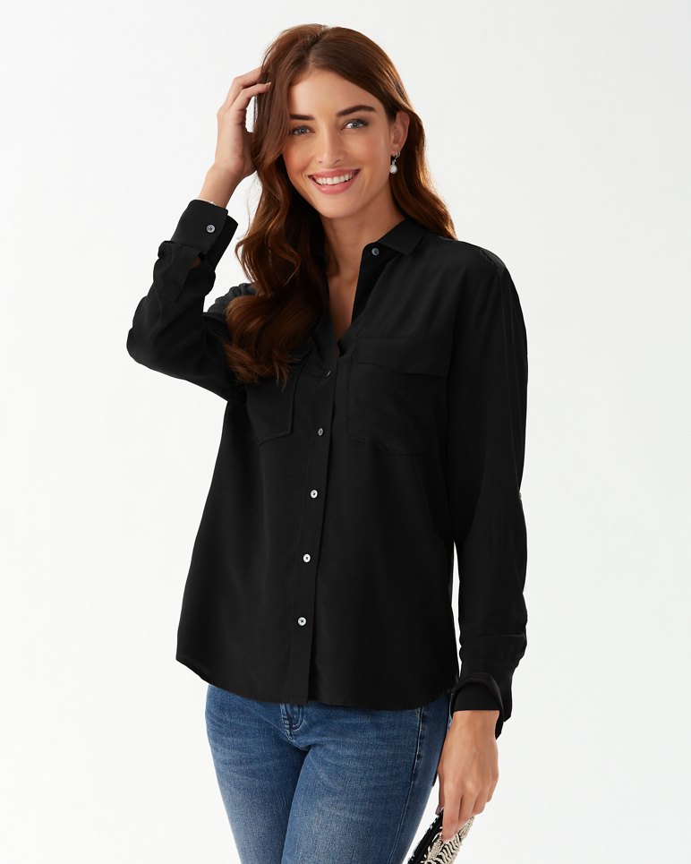 June Silk Cargo Shirt