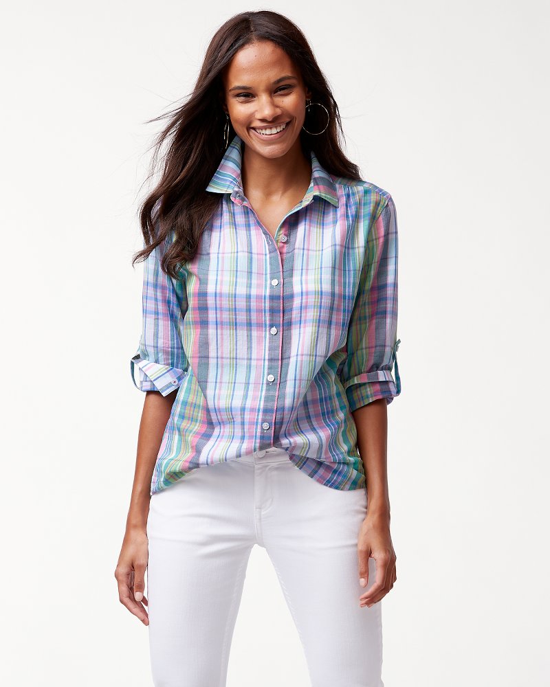 トップス wonderland Madras check shirts pwa TW317069_15461_main?$