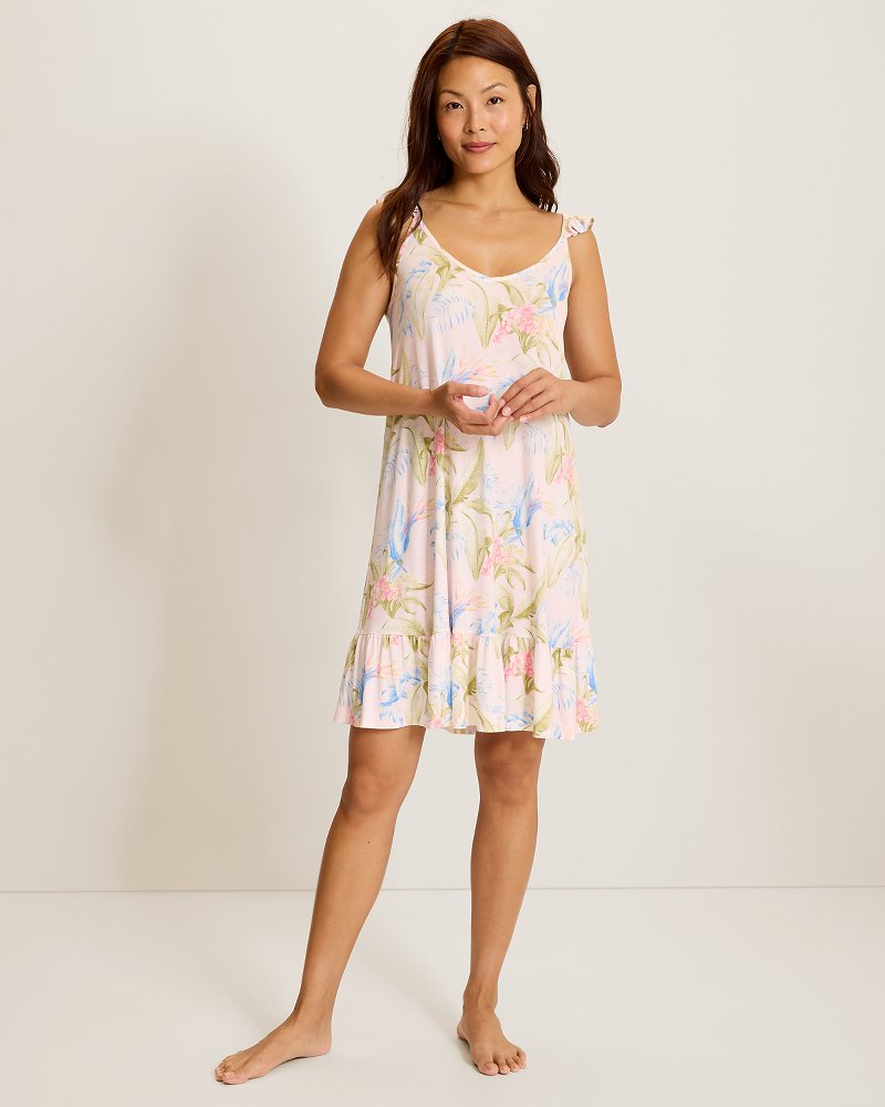 Jersey Sleeveless Short Sleep Dress
