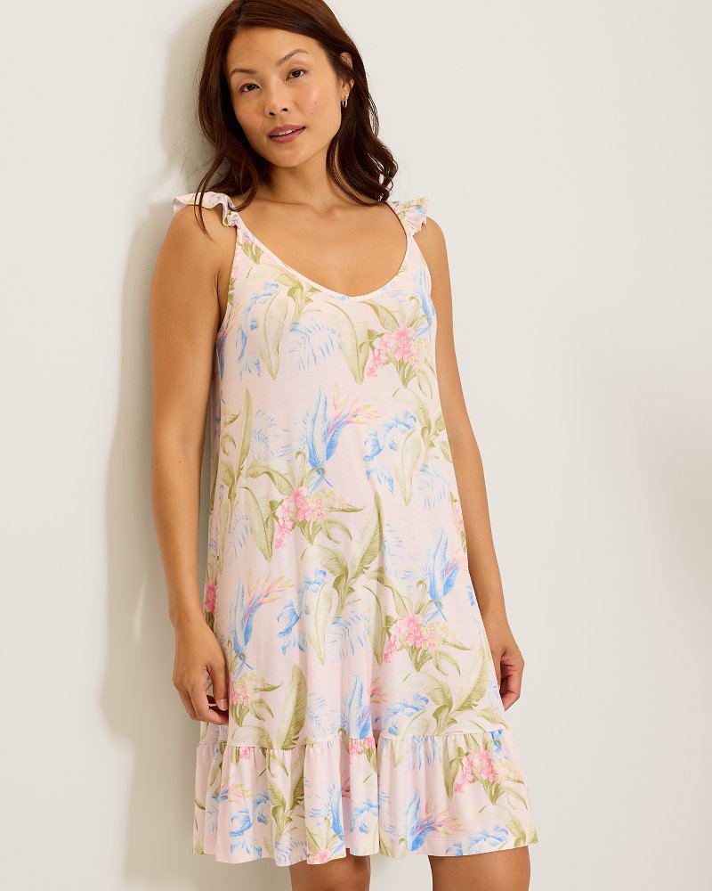 Jersey Sleeveless Short Sleep Dress