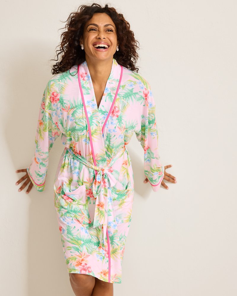 Jersey Long-Sleeve Short Robe