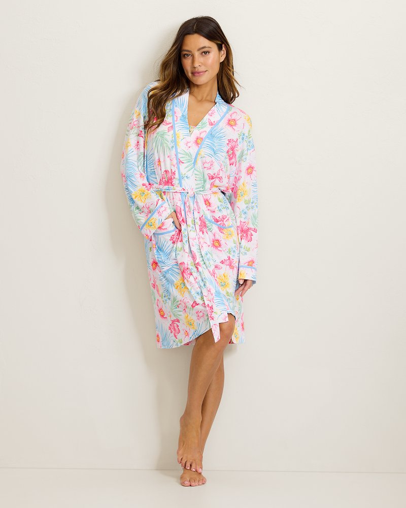 Jersey Long-Sleeve Short Robe