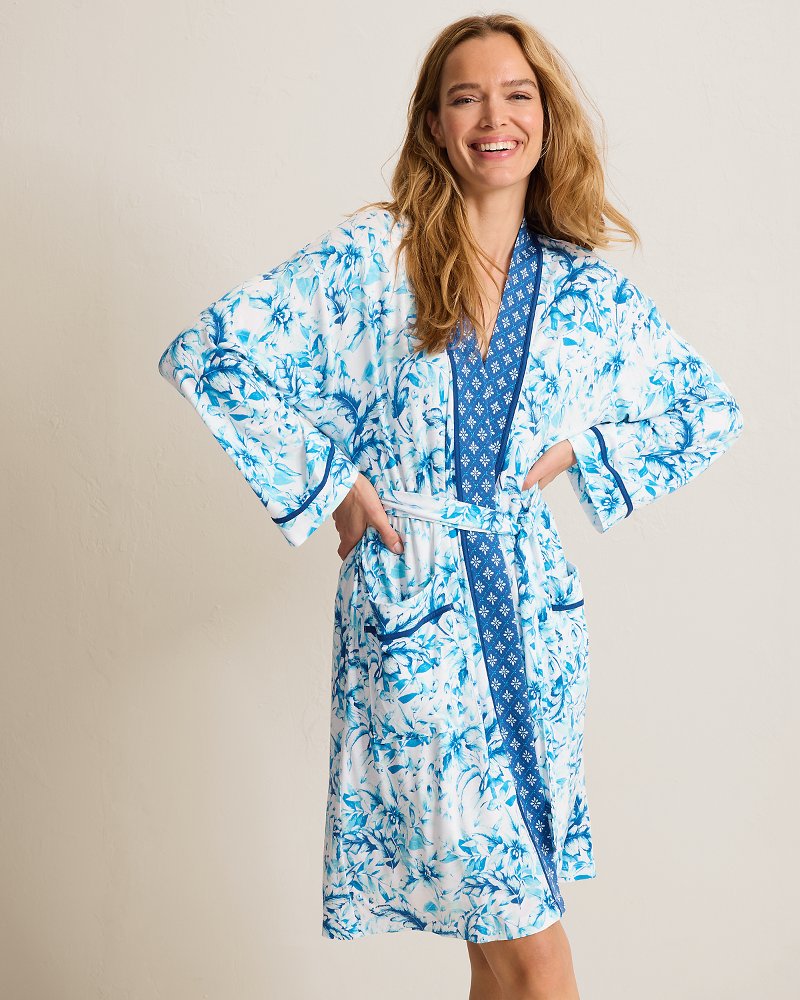 Jersey Long-Sleeve Short Robe