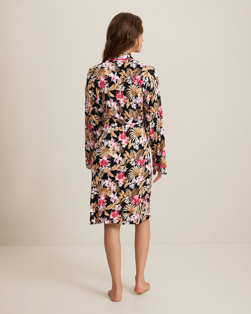 Jersey Long-Sleeve 38-Inch Printed Robe