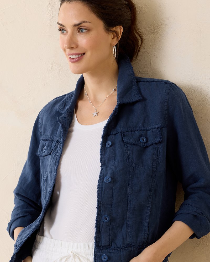 Tommy bahama ladies linen on sale jacket